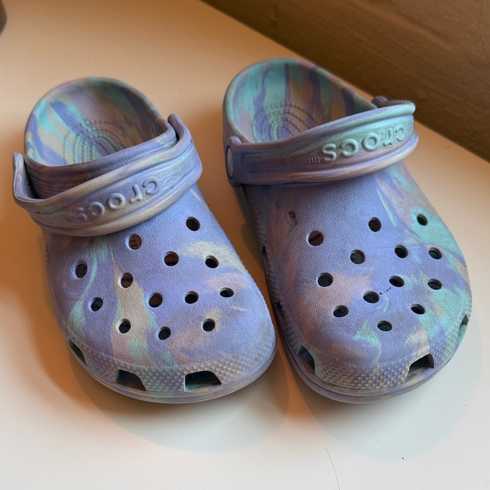 CROCS Kids' Pastel Tie-Dye Clogs